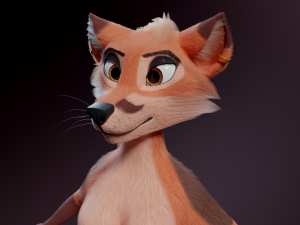 Celeste Anthro Fox Modelo 3D