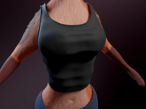 Celeste Anthro Fox 3D Model