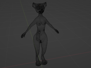 Celeste Anthro Fox Modelo 3D