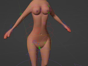 Celeste Anthro Fox 3D Model