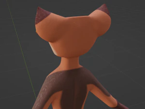 Celeste Anthro Fox 3D Model