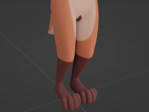 Celeste Anthro Fox 3D Model