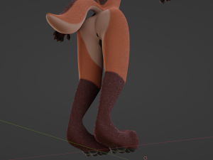 Celeste Anthro Fox Modelo 3D