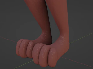 Celeste Anthro Fox 3D Model
