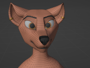 Celeste Anthro Fox Modelo 3D