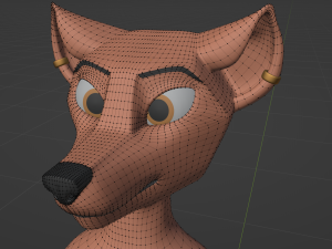 Celeste Anthro Fox Modelo 3D