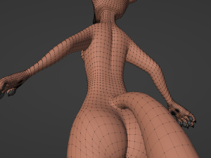 Celeste Anthro Fox Modelo 3D