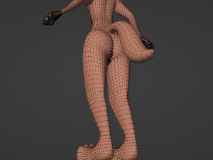 Celeste Anthro Fox Modelo 3D