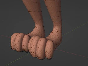 Celeste Anthro Fox 3D Model