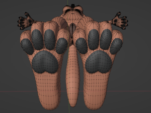 Celeste Anthro Fox Modelo 3D