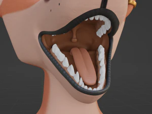 Celeste Anthro Fox 3D Model
