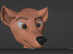 Celeste Anthro Fox 3D Model