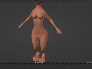Celeste Anthro Fox 3D Model