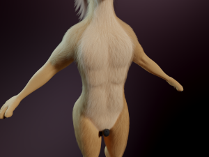 Arthur Anthro Lion Model 3D