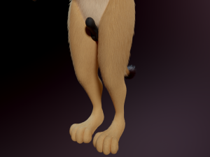 Arthur Anthro Lion Model 3D
