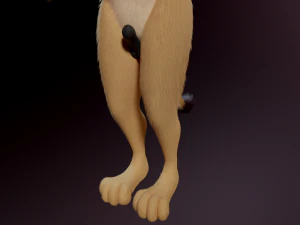 Arthur Anthro Lion 3D Model