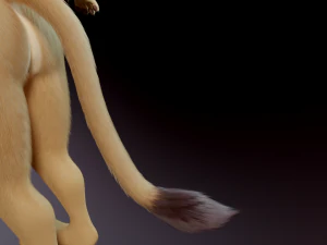 Arthur Anthro Lion 3D Model