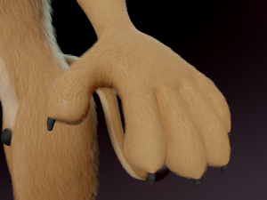 Arthur Anthro Lion Model 3D