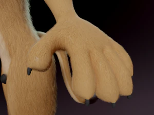 Arthur Anthro Lion 3D Model