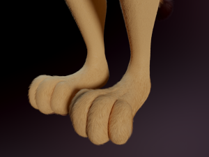 Arthur Anthro Lion Model 3D