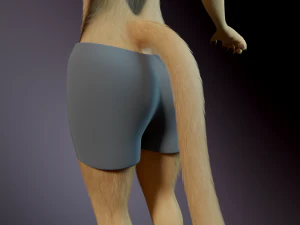 Arthur Anthro Lion 3D Model