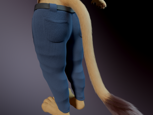 Arthur Anthro Lion Model 3D