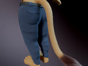 Arthur Anthro Lion 3D Model