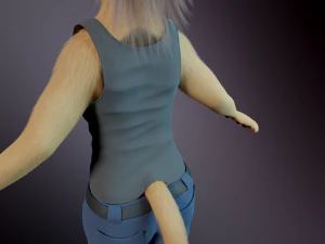 Arthur Anthro Lion 3D Model