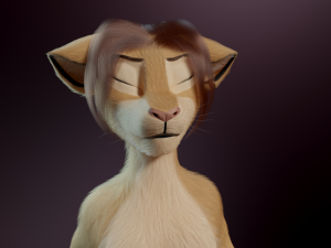 Arthur Anthro Lion Model 3D