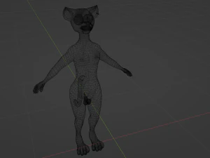 Arthur Anthro Lion 3D Model