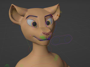 Arthur Anthro Lion Model 3D