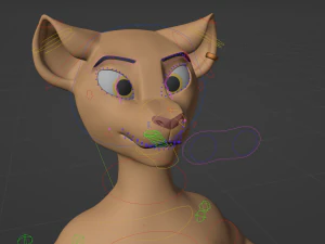 Arthur Anthro Lion 3D Model