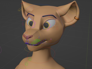 Arthur Anthro Lion Model 3D