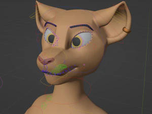 Arthur Anthro Lion 3D Model