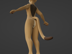 Arthur Anthro Lion Model 3D