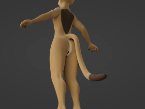 Arthur Anthro Lion 3D Model