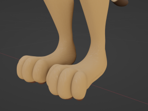 Arthur Anthro Lion Model 3D