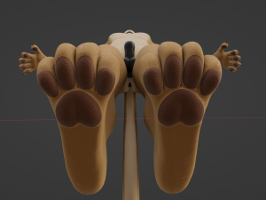 Arthur Anthro Lion Model 3D