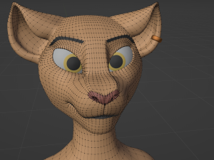 Arthur Anthro Lion Model 3D