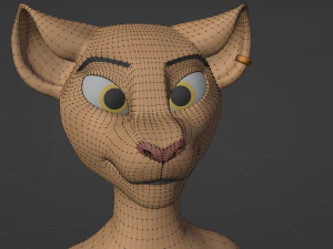 Arthur Anthro Lion 3D Model