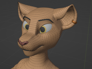 Arthur Anthro Lion Model 3D