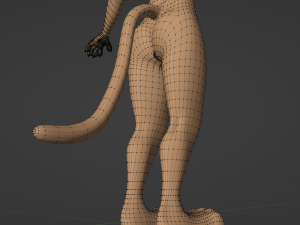 Arthur Anthro Lion Model 3D