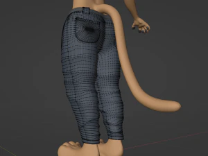 Arthur Anthro Lion 3D Model