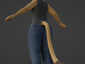 Arthur Anthro Lion Model 3D
