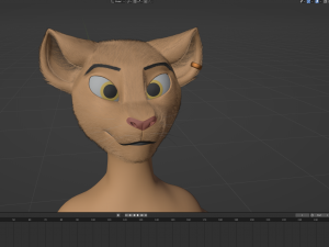 Arthur Anthro Lion Model 3D