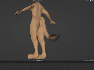 Arthur Anthro Lion 3D Model