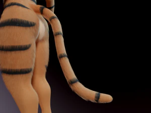 John Anthro Tiger 3D Model