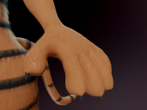John Anthro Tiger 3D Model