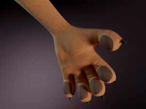 John Anthro Tiger 3D Model