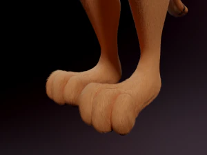 John Anthro Tiger 3D Model